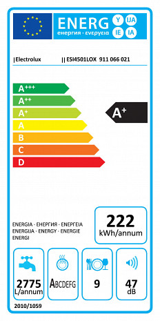 Trauku mazgājamā mašīna  ESI4501LOX