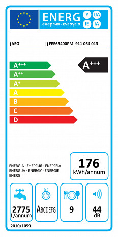 Trauku mazgājamā mašīna  FEE63400PM