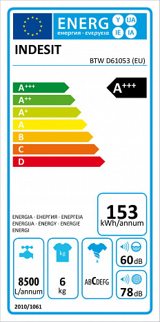 Veļas mašīna  BTW D61053