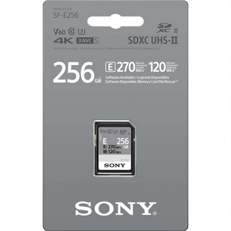 Карта памяти Sony SF-E256 256 GB, SDXC, Flash memory class 10 SFE256.AE