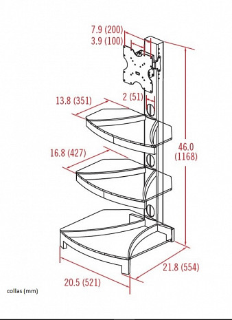 TV galds  G303-FP-GR