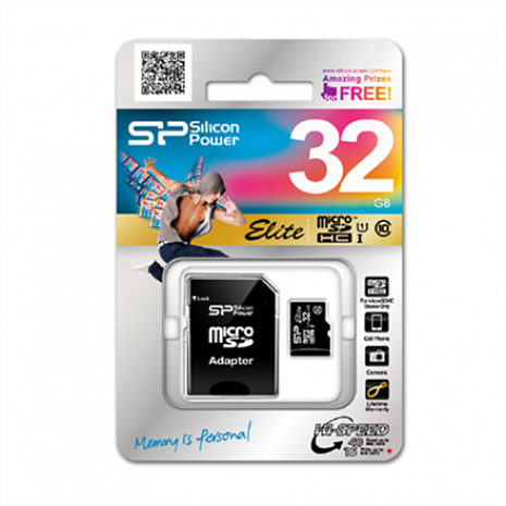 Atmiņas karte Silicon Power Elite UHS-I 16 GB, MicroSDHC, Flash memory class 10, SD adapter SP016GBSTHBU1V10SP