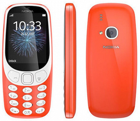 Mobilais tālrunis 3310 NO3310 DS Warm Red