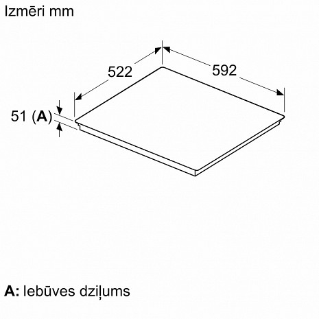 Поверхность плиты  PIE63KHC1Z