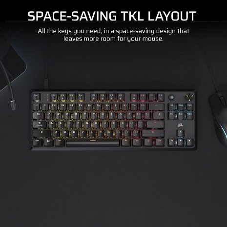 Klaviatūra K70 CORE TKL CH-911911E-NA