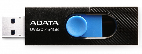 USB zibatmiņa MEMORY DRIVE FLASH USB3.1 64GB/BLACK AUV320-64G-RBKBL AUV320-64G-RBKBL