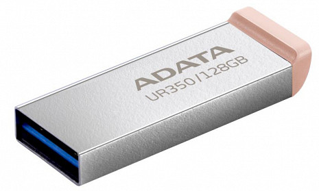 USB zibatmiņa MEMORY DRIVE FLASH USB3.2 128G/BROWN UR350-128G-RSR/BG ADATA UR350-128G-RSR/BG