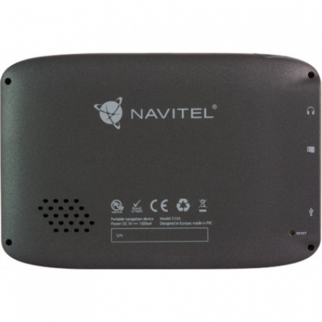 Navigācija Personal Navigation Device E100 Maps included, GPS (satellite), 5" TFT touchscreen GPS_E100