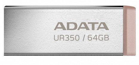 USB zibatmiņa MEMORY DRIVE FLASH USB3.2 64GB/BROWN UR350-64G-RSR/BG ADATA UR350-64G-RSR/BG