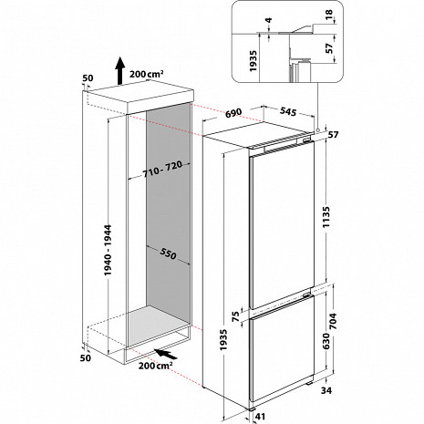 Ledusskapis  SP40 802 EU 2