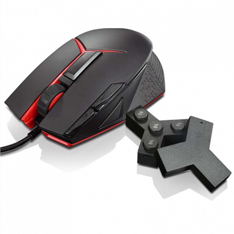Datorpele Y Gaming Precision Mouse Lenovo Black Red, USB GX30J07894