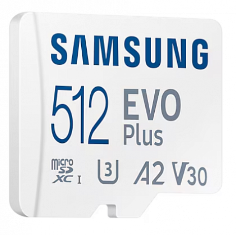 Карта памяти Samsung | microSD Card | EVO Plus | 512 GB | microSDXC | Flash memory class 10 MB-MC512SA/EU