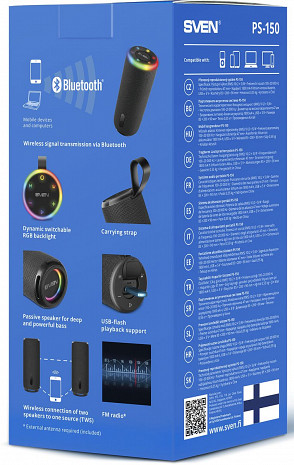 Portatīvais skaļrunis  PS-150 Black