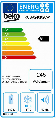 Ledusskapis  RCSA240K20W