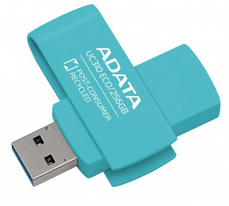 USB zibatmiņa MEMORY DRIVE FLASH USB3.2 256G/GREEN UC310E-256G-RGN ADATA UC310E-256G-RGN