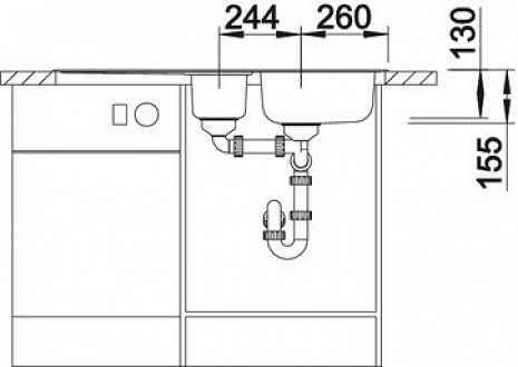 Nerūsējošā tērauda izlietne  B514796