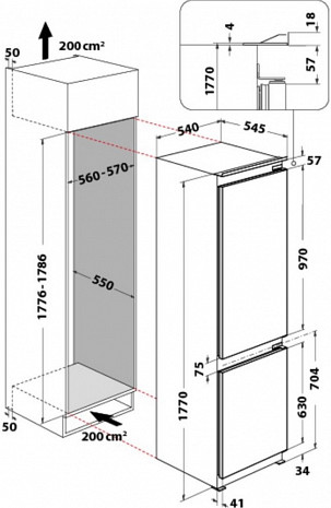 Ledusskapis  ART 6711 SF2