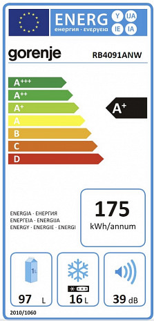 Ledusskapis  RB4091ANW