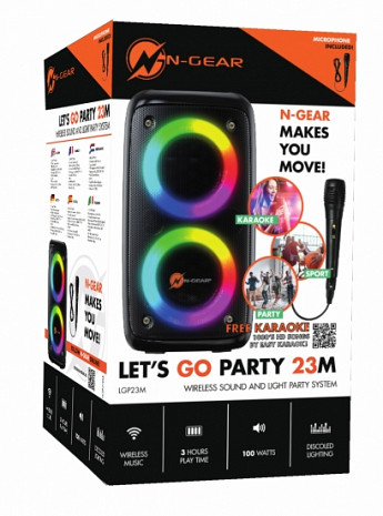 Skaņas sistēma ar karaoke Let's Go Party 23M LGP23M