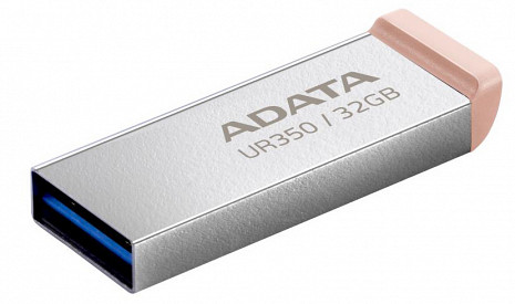 USB zibatmiņa MEMORY DRIVE FLASH USB3.2 32GB/BROWN UR350-32G-RSR/BG ADATA UR350-32G-RSR/BG