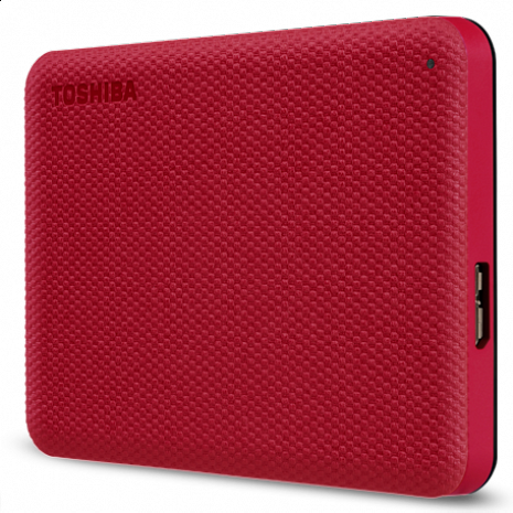 Cietais disks Toshiba Canvio Advance HDTCA10ER3AA 1000 GB, 2.5 ", USB 3.2 Gen1, Red HDTCA10ER3AA