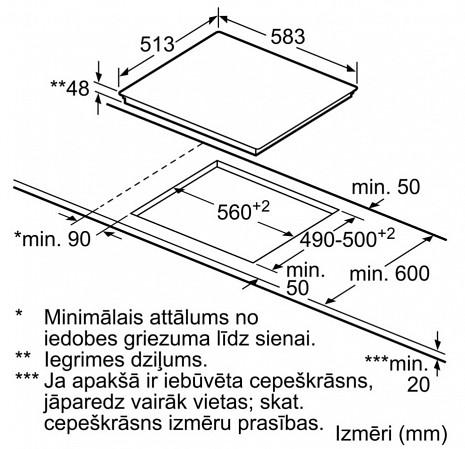 Plīts virsma  PKN645B17