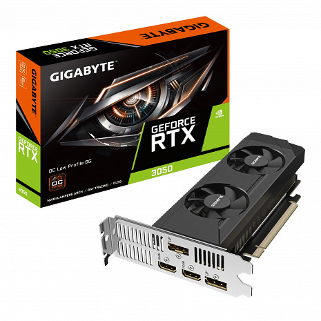 Grafiskā karte NVIDIA GeForce RTX 3050|6 GB|GDDR6|96 bit|PCIE 4.0 16x|Memory 14000 MHz GV-N3050OC-6GL