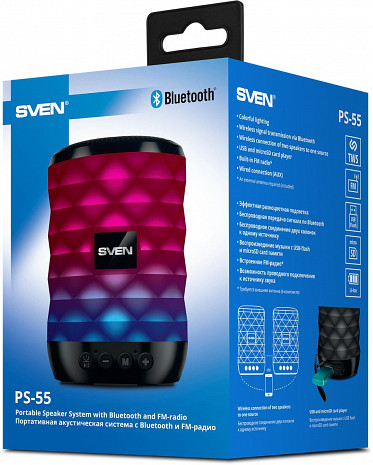 Portatīvais skaļrunis  PS-55 Black