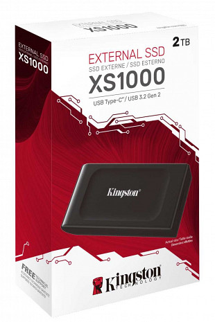 Cietais disks External SSD|KINGSTON|XS1000|2TB|USB 3.2|Write speed 1000 MBytes/sec|Read speed 1050 MBytes/sec|SXS1000/2000G SXS1000/2000G