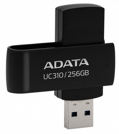USB zibatmiņa MEMORY DRIVE FLASH USB3.2 256G/BLACK UC310-256G-RBK ADATA UC310-256G-RBK