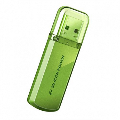 USB zibatmiņa Silicon Power Helios 101 8 GB, USB 2.0, Green SP008GBUF2101V1N