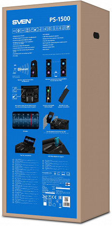 Skaņas sistēma ar karaoke  PS-1500 Black