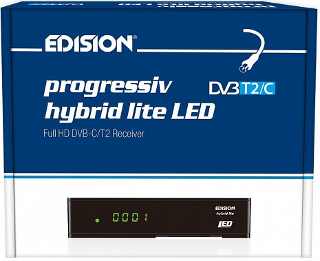 Virszemes televīzijas digitālais uztvērējs  ED Hybrid lite LED