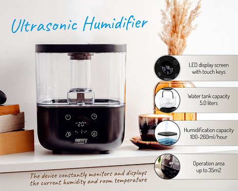 Gaisa mitrinātājs  CR7973 Black