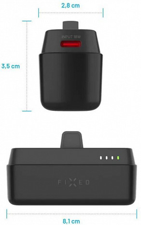 Ārējais akumulators (power bank) Zen 5 FIXZEN-5PL-BK