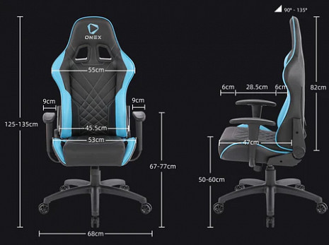 Geimeru krēsls GX220 AIR ONEX-GX220AIR-B