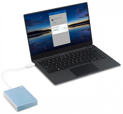 Cietais disks External HDD|SEAGATE|One Touch|STKZ4000402|4TB|USB 3.0|Colour Light Blue|STKZ4000402 STKZ4000402
