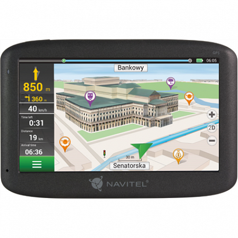 Navigācija Personal Navigation Device E100 Maps included, GPS (satellite), 5" TFT touchscreen GPS_E100