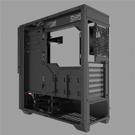 Datora korpuss Inferno 310, with RGB fans, Tempered Glass Side window 3021