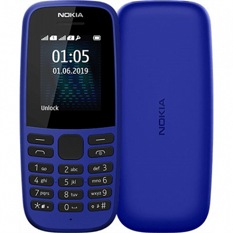 Mobilais tālrunis 105 (2019) NO105 SSTA-1203 Blue