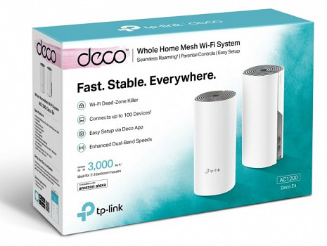 Mājas Wi-Fi tīkla sistēma (Mesh) DECO E4 DECOE4(2-PACK)