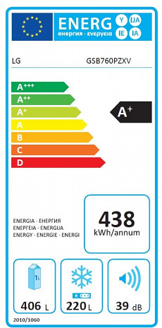 Ledusskapis  GSB760PZXV