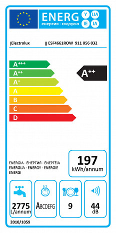 Trauku mazgājamā mašīna  ESF4661ROW