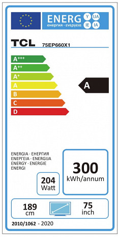 LED Televizors  75EP660