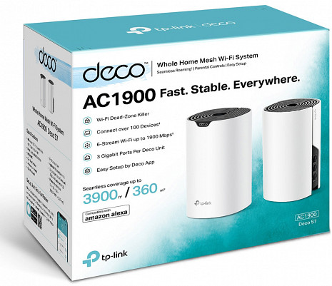 Mājas Wi-Fi tīkla sistēma (Mesh)  Deco S7(2-pack)