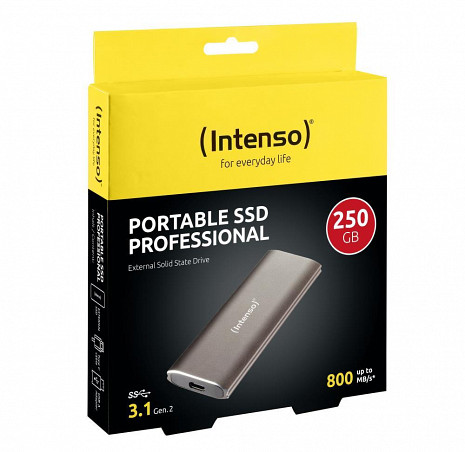 Cietais disks External SSD|INTENSO|250GB|USB 3.1|3825440 3825440