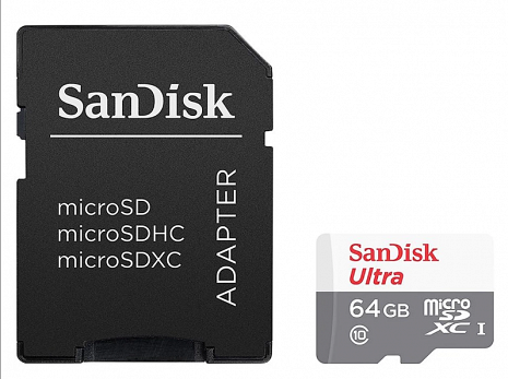 Atmiņas karte MEMORY MICRO SDXC 64GB UHS-I/SDSQUNR-064G-GN3MA SANDISK SDSQUNR-064G-GN3MA