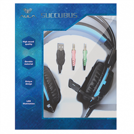 Austiņas  AULA  Succubus gaming headset