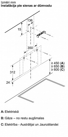 Tvaika nosūcējs  DWK65DK60