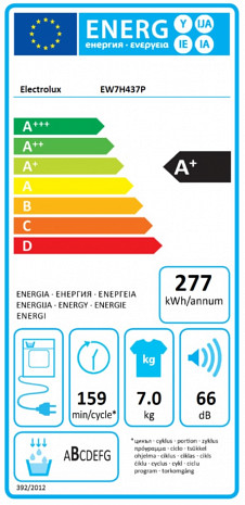 Veļas žāvētājs  EW7H437P